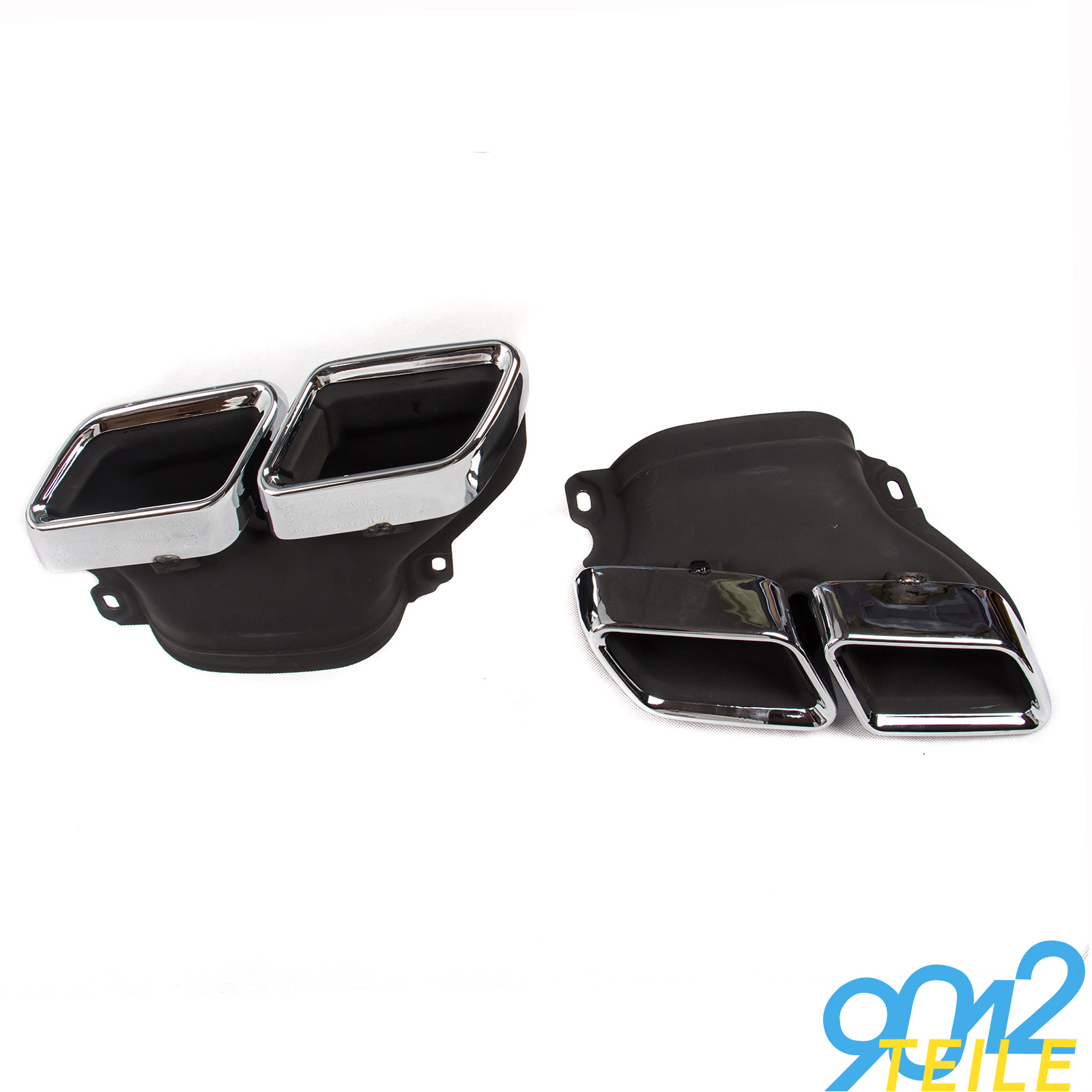 Heckdiffusor Schwarz Auspuffblenden Für Mercedes W205 S205 Limo