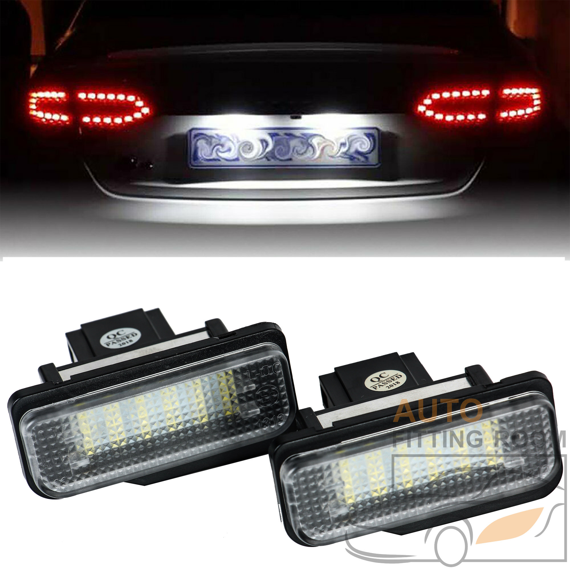 Error Free LED Number License Plate Light For Mercedes W211 E320 E500